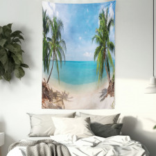 Panoramic View Beach Tapestry