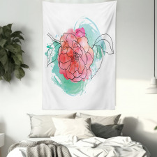 Camellia Grunge Art Tapestry