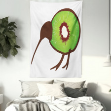 Small Bird and Fruit Slice Tapestry