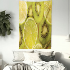 Close up Exotic Fruit and Lime Tapestry