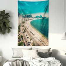 Copacabana Beach Art Tapestry