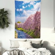 View of River and Clear Sky Tapestry