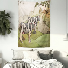 Dairy Cows Countryside Tapestry