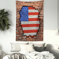 American National Flag Tapestry