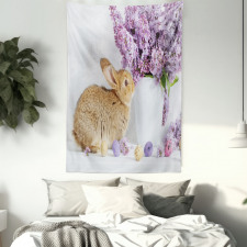 Rabbit with Lilac Tapestry