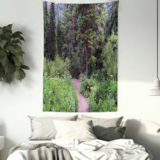 Jungle Trekking Getaway Tapestry