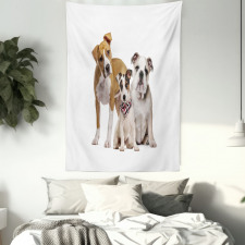 Funny Various Breeds of Dogs Tapestry