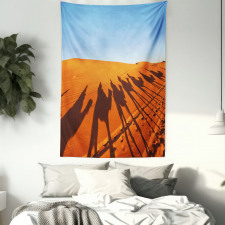 Camel Caravan Silhouette Tapestry