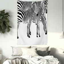 Wild Zebras Tapestry