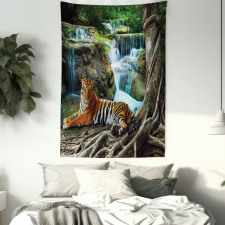 Indochina Tiger Banyan Tree Tapestry