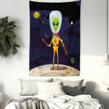 Funny Creature in a Spacesuit Tapestry