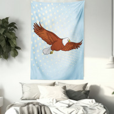 Pop Art Comic Falcon Bird Tapestry