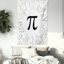 Monochromatic Simple Number Sign Tapestry