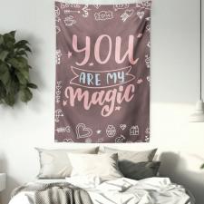 You are My Magic Outline Tapestry