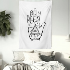 Psychic Hand Magic Eye Tapestry