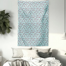 Fruit on Nostalgic Dots Tapestry