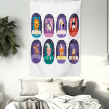 Pattern Sleeping Animal Tapestry