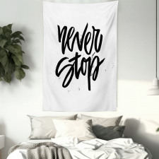 Never Stop Lettering Tapestry