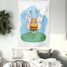 Character with Snorkel Tapestry