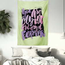 Vivid Words Lettering Tapestry