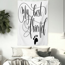 Positive Paws Words Tapestry