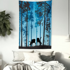 Wild Animal Elk Forest Tapestry