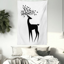 Abstract Reindeer Leaf Tapestry