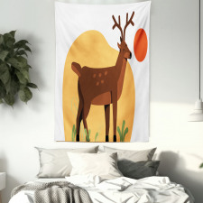 Smiling Antler Meadow Tapestry