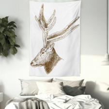 Wild Animal Engraving Tapestry