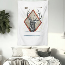 Hipster Wild Antler Tapestry