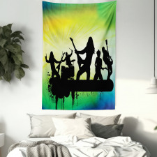 Energetic Rock Band Tapestry