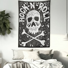 Gothic Ornate Skull Tapestry