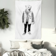 Fashionable Polar Bear Tapestry