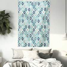 Dots Rhombus Diamond Tapestry