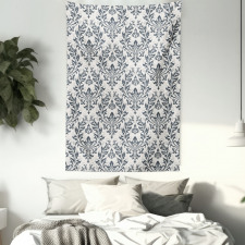 Floral Ornate Damask Tapestry