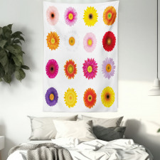 Colorful Petals Love Tapestry