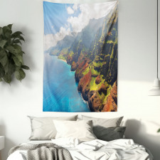 Island Sunshine Panorama Tapestry