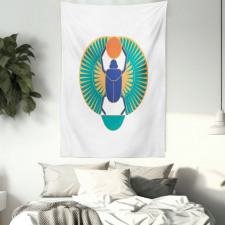 Scarab Holding Sun Tapestry