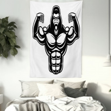 Athletic Bodybuilder Beast Tapestry