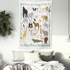 Assorted Forest Creatures Tapestry