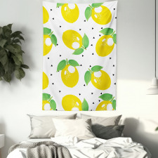 Cheery Citrus Fruits Art Tapestry