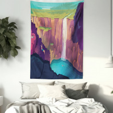 Rural Scene Waterfall Tapestry