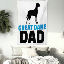 Dane Dad Text Tapestry