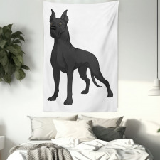 Purebred Dog on Plain Tapestry