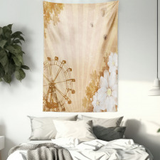 Vintage Flora Fun Ride Tapestry