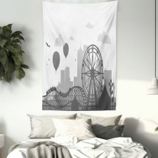 Park Silhouette City Tapestry