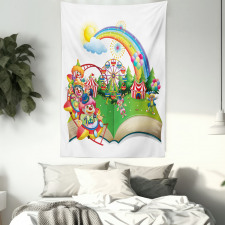 Rainbows and Clowns Tapestry