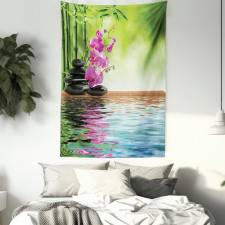 Tropic Orchid Flower Tapestry