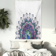 Exotic Wild Peacock Tapestry