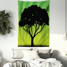 Funky Sunset Nature Art Tapestry